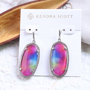 Kendra Scott Elle Watercolor Earrings Silver